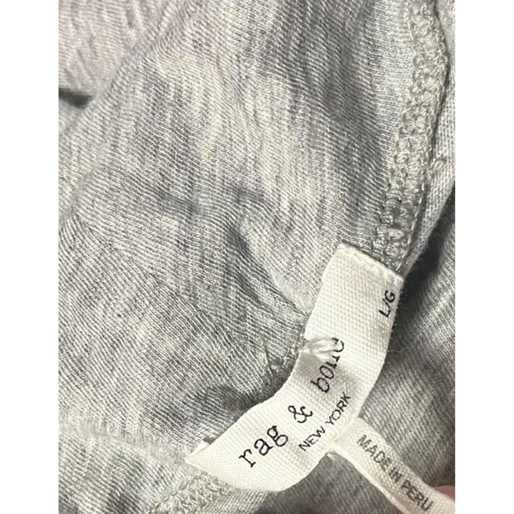 Rag Bone New York Grey Turtleneck Long Sleeve Top Shirt Women's Size‎ L - Picture 4 of 7